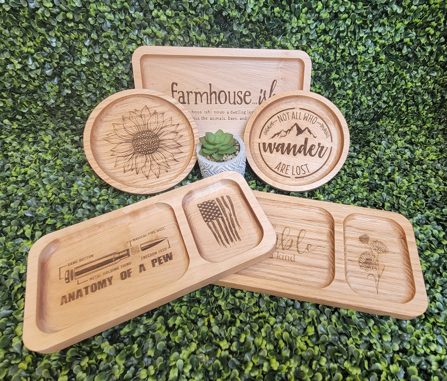 Custom Handcrafted Wooden Trays