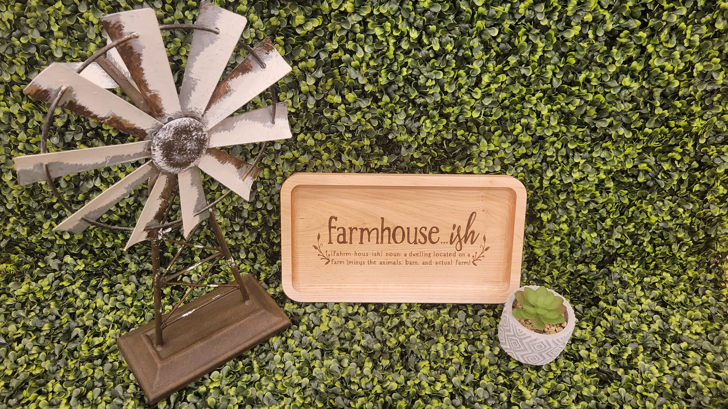 Farmhouse...ish Change Tray