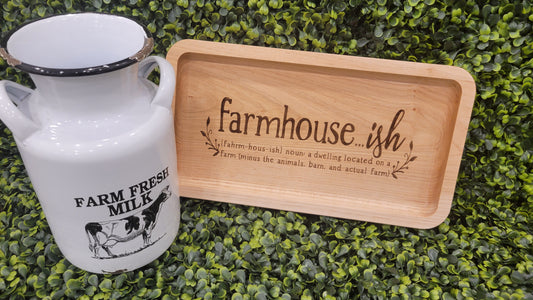 Farmhouse...ish Change Tray